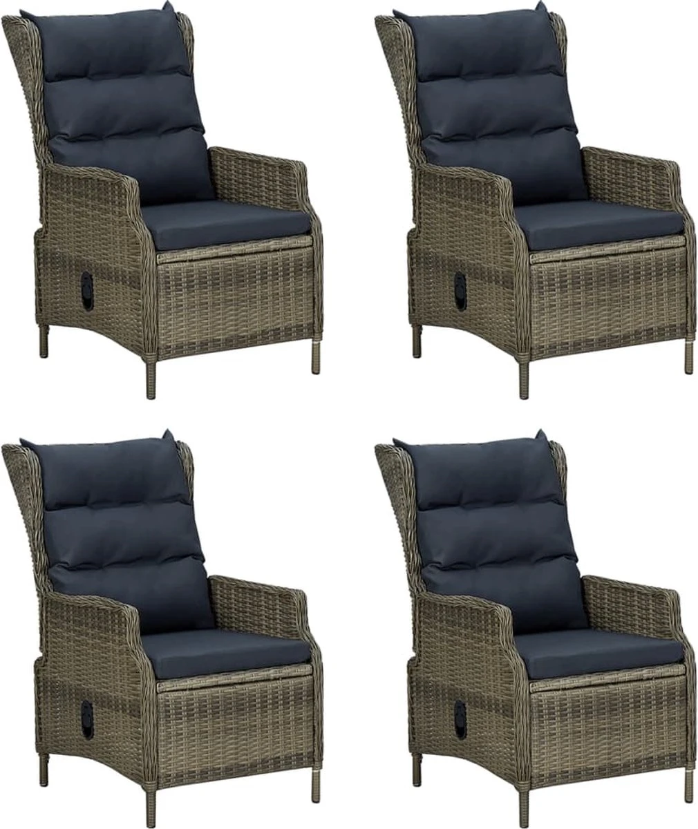 VidaXL 5-delige Tuinset Poly Rattan Bruin 10 VidaXL 5-delige Tuinset Poly Rattan Bruin - Image 10