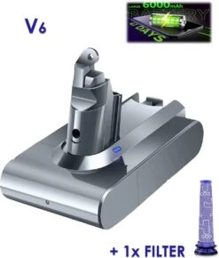 Vervangende Accu Batterij Geschikt Voor Dyson V8 Steelstofzuiger - 21.6V 6000mAh - V8 - SV10 - V8 Absolute – Fluffy – Animal – Dier – Geschikt Geschikt Voor Dyson Batterij -Tuinartikelen Winkel 1021x1200 1