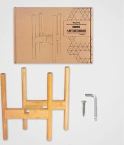 LifeGoods Planten Standaard - Uitschuifbare Bloempothouder - 20 Tot 30 Cm - Licht Bamboe -Tuinartikelen Winkel 1030x1200 2