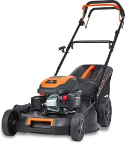 FUXTEC Grasmaaier Benzine - 51cm - 4-takt - 170cc - Zelfrijdend / Zelftrekkend /achterwielaandrijving - Mulchfunctie - Opvangbak 60L - FX-RM5170