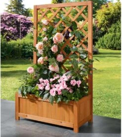 Parkside Plantenbak Met Klimrek 60 X 28 X 100cm -Tuinartikelen Winkel 1073x1200