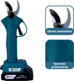 NovarGarden® Elektrische Snoeischaar NG1 - 2x Accu - Elektrisch - Takkenschaar - Op Batterij - 28mm 16 NovarGarden® Elektrische Snoeischaar NG1 - 2x Accu - Elektrisch - Takkenschaar - Op Batterij - 28mm -Tuinartikelen Winkel 1089x1200