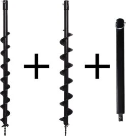 Kibani Grondboor 52cc Benzine + Grondboren Set 60 Mm + 80 Mm + 100 Mm + 150 Mm + 2 Verlengstukken - Palenboor - Grondboor Machine -Tuinartikelen Winkel 1110x1200