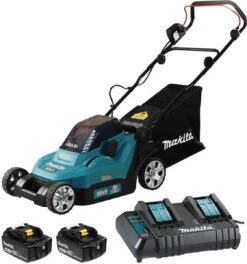 Makita Grasmaaier - DLM382CM2 - 2x18 V - 38 Cm - Incl. 4,0 Ah Accu (2 St) En Duolader -Tuinartikelen Winkel 1121x1200 3