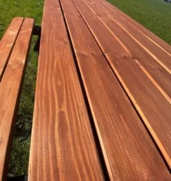 Goedkopepicknicktafels.nl | Zwart Bruine XL Picknicktafel Bruno | Tuintafel 6 Persoons | Bruin Zwart Gespoten Gedroogd Grenen Hout! -Tuinartikelen Winkel 1136x1200