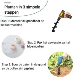 MaatWorkz - Grondboor - 25 CM - Boormachine - Bollenplanter - Moestuin - Palenboor - Boor - Tuin -Tuinartikelen Winkel 1138x1200 3