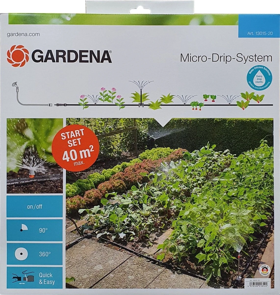 GARDENA Micro Drip System Bloembed En Moestuin Startset Druppelsysteem - 25 Meter 5 GARDENA Micro Drip System Bloembed En Moestuin Startset Druppelsysteem - 25 Meter - Image 5