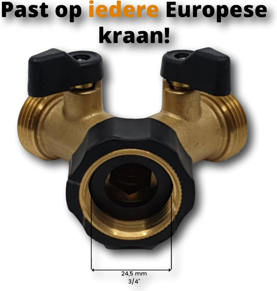 Horvitus Waterverdeler 2 Weg - Y Stuk Kraan Splitter - Voor Europese Kranen - Messing 12 Horvitus Waterverdeler 2 Weg - Y Stuk Kraan Splitter - Voor Europese Kranen - Messing - Image 12