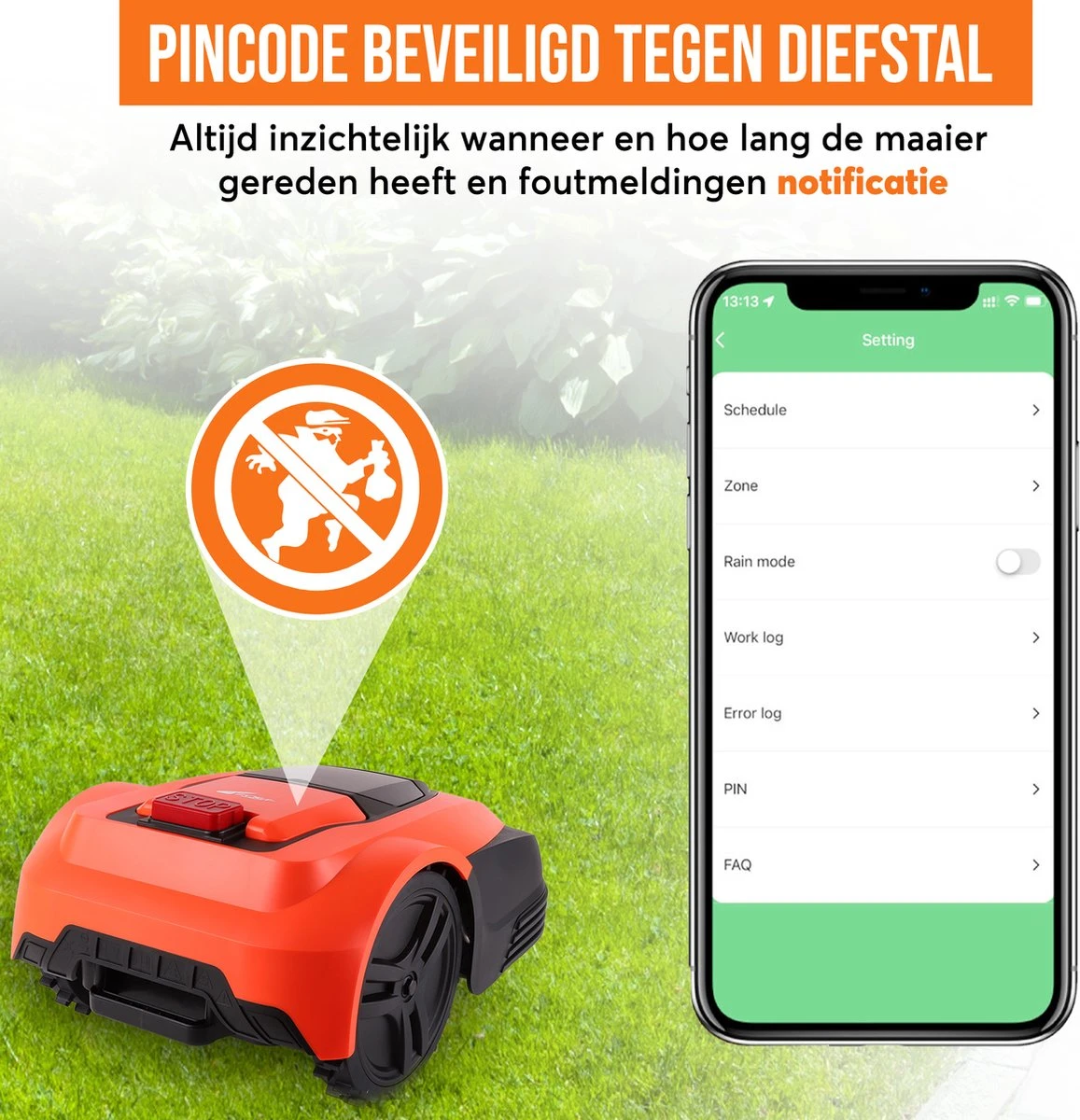 Zoef Robot Robotmaaier Dirk Met APP <600 M2 5 Zoef Robot Robotmaaier Dirk Met APP <600 M2 - Image 5