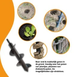 Grondboor Voor Boormachine - 8x25 Cm - Zwart 14 Grondboor Voor Boormachine - 8x25 Cm - Zwart -Tuinartikelen Winkel 1157x1200 3