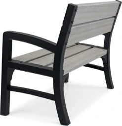 Keter Montero Tuinbank – 2-personen - 120x61x91cm - Grafiet -Tuinartikelen Winkel 1161x1200