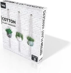 Gadgy Plantenhanger Macramé 3 Stuks - Luxe Gevlochten Touw Katoen - Plantenpot Ophangen - Hangpot -Tuinartikelen Winkel 1164x1200 4