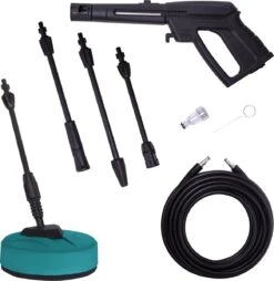 VONROC Hogedrukreiniger V18-2 1800W – 140 Bar – 420 L/h – Incl. 8m Slang, Geïntegreerde Reinigingsmiddelen Tank, Terrasreiniger, Spuitstukken En Accessoires -Tuinartikelen Winkel 1166x1200 1