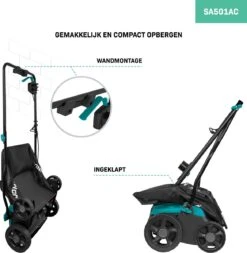 VONROC Elektrische Verticuteermachine - Gazonbeluchter – 1300W – Maaibreedte 320 Mm – 4 Dieptestanden (12/9/6/3 Mm) – Incl. 35L. Opvangbak -Tuinartikelen Winkel 1170x1200 1