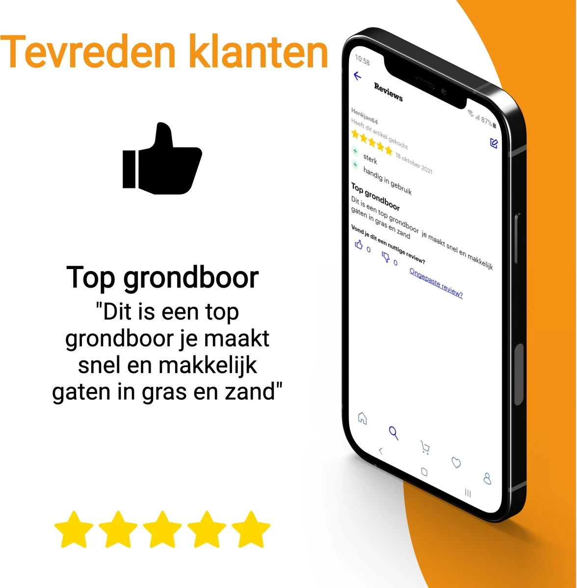 Grondboor Voor Boormachine - 8x25 Cm - Zwart 9 Grondboor Voor Boormachine - 8x25 Cm - Zwart - Image 9