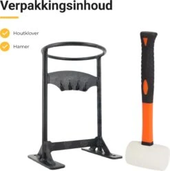 Maatworkz - Houtklover + Hamer - Houtsplijter - Houtkliever - Houtklover Voor Aanmaakhout - Gietijzer - Zwart -Tuinartikelen Winkel 1193x1200 5