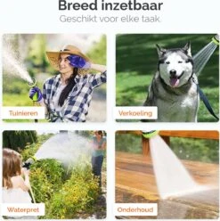 Goliving Tuinslang Flexibel - 30 Meter - Uitrekbare Tuinslang Sproeier - Tuinsproeier - Zwart - Acht Standen - Met Opbergtas -Tuinartikelen Winkel 1195x1200 5