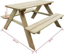 MaxxGarden Kinder Picknicktafel - 90x79x50cm - Hout 16 MaxxGarden Kinder Picknicktafel - 90x79x50cm - Hout -Tuinartikelen Winkel 1200x1004 1