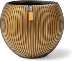 Capi Europe - Vaas Bol Groove XL - 63x51 - Goud - Bloempot Voor Binnen - Opening ⌀42 - GVGB271 -Tuinartikelen Winkel 1200x1012 4
