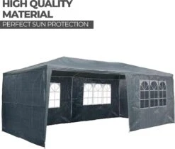 MaxxGarden Partytent - Paviljoen - 3x6m - Incl. Zijwanden - Waterdicht - Antraciet 10 MaxxGarden Partytent - Paviljoen - 3x6m - Incl. Zijwanden - Waterdicht - Antraciet -Tuinartikelen Winkel 1200x1022