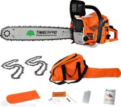 TIMBERPRO - Kettingzaag – Benzine - 62 Cc - Zwaardlengte 50 Cm - Transportzak - 2e Ketting 12 TIMBERPRO - Kettingzaag – Benzine - 62 Cc - Zwaardlengte 50 Cm - Transportzak - 2e Ketting -Tuinartikelen Winkel 1200x1059 1