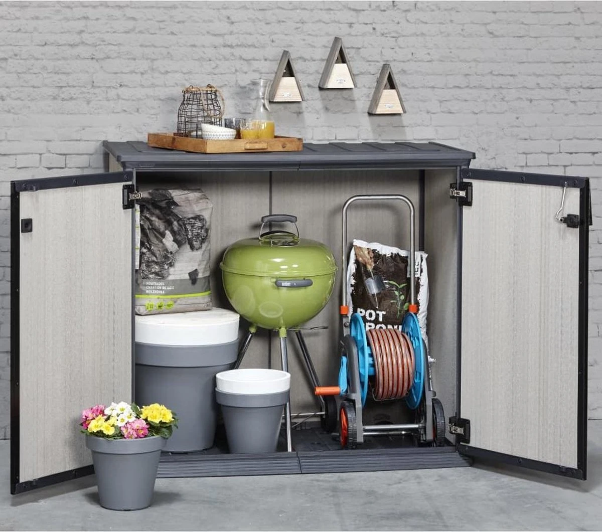 Keter Patio Store Opbergkast - 139,5x77x120cm - Grijs 9 Keter Patio Store Opbergkast - 139,5x77x120cm - Grijs - Image 9