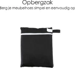 Merkloos Beschermhoes Voor Tuinmeubelen - 250x250x90cm - Zwart -Tuinartikelen Winkel 1200x1078 1