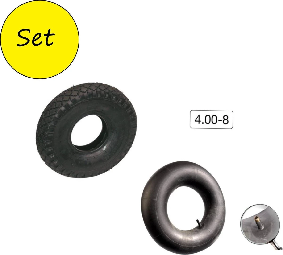 Kruiwagenband Binnen En Buitenband 4.80/4.00-8 2 Kruiwagenband Binnen En Buitenband 4.80/4.00-8 - Image 2