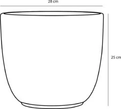 Mica Decorations Tusca Bloempot - H25 X Ø28 Cm - Mat - Zwart 8 Mica Decorations Tusca Bloempot - H25 X Ø28 Cm - Mat - Zwart -Tuinartikelen Winkel 1200x1084 5