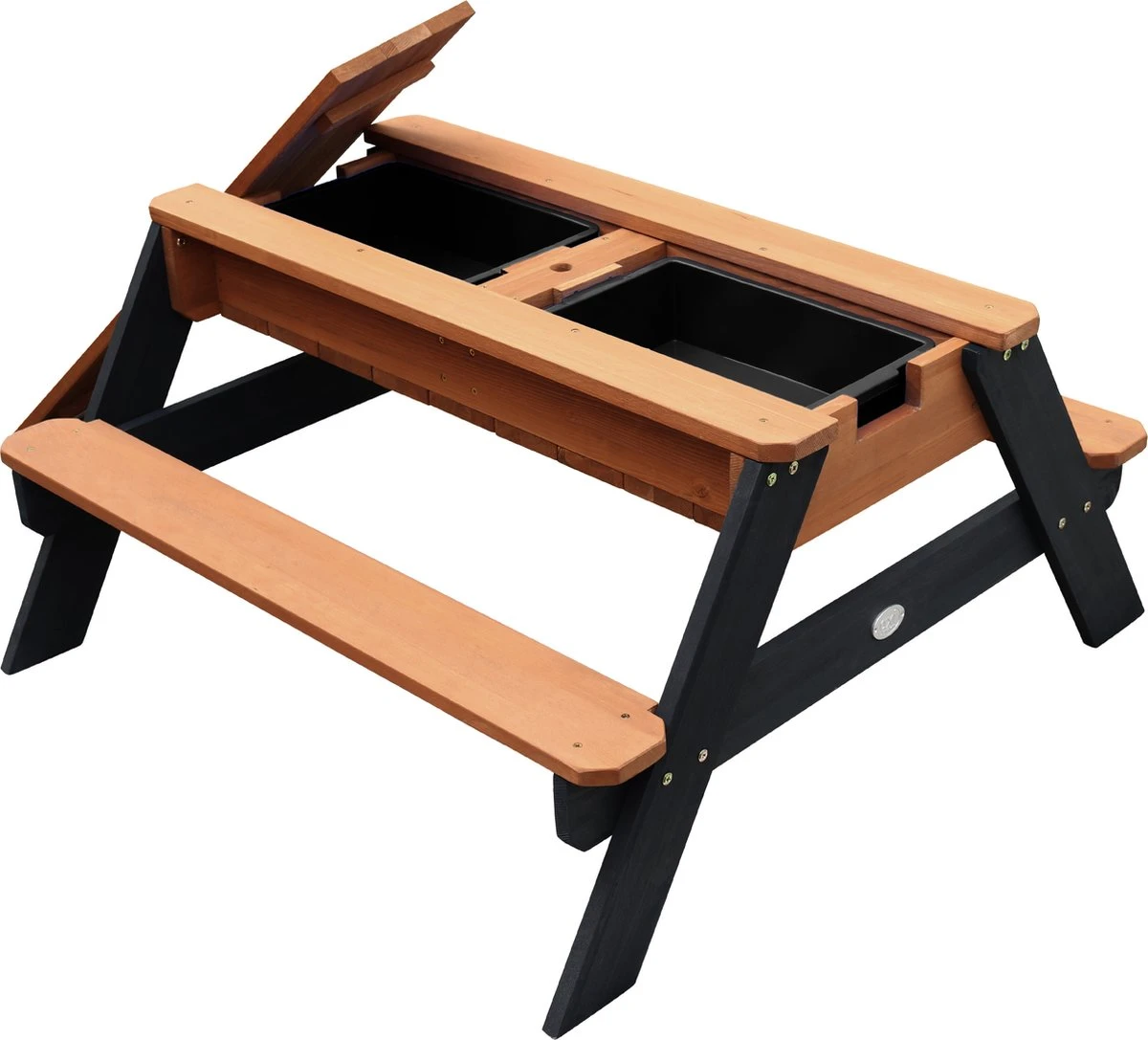 AXI Nick Zand & Water Picknicktafel In Antraciet/Bruin - Parasol Blauw/Wit - Picknick Tafel Voor Kinderen Van Hout 10 AXI Nick Zand & Water Picknicktafel In Antraciet/Bruin - Parasol Blauw/Wit - Picknick Tafel Voor Kinderen Van Hout - Image 10