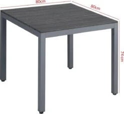 Tuinset 4 + 1 Klapstoelen Tuintafel – Aluminium 80x80cm - Grijs -Tuinartikelen Winkel 1200x1102 2
