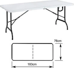 MaxxGarden Klaptafel - Inklapbare Tafel - Opvouwbare Tuintafel - Weerbestendig - Inclusief Handvat - 180x70x74 -Tuinartikelen Winkel 1200x1105 1