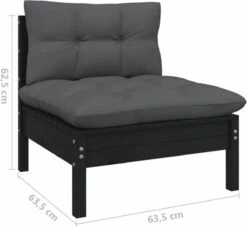 VidaXL 3-delige Loungeset Met Kussens Massief Grenenhout Zwart 24 VidaXL 3-delige Loungeset Met Kussens Massief Grenenhout Zwart -Tuinartikelen Winkel 1200x1105