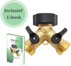 Y Stuk Kraan - Kraan Splitter - Waterverdeler - Buitenkraan - Waterverdeler 2 Weg – Messing - Afzonderlijk Af Te Sluiten -Tuinartikelen Winkel 1200x1121 2