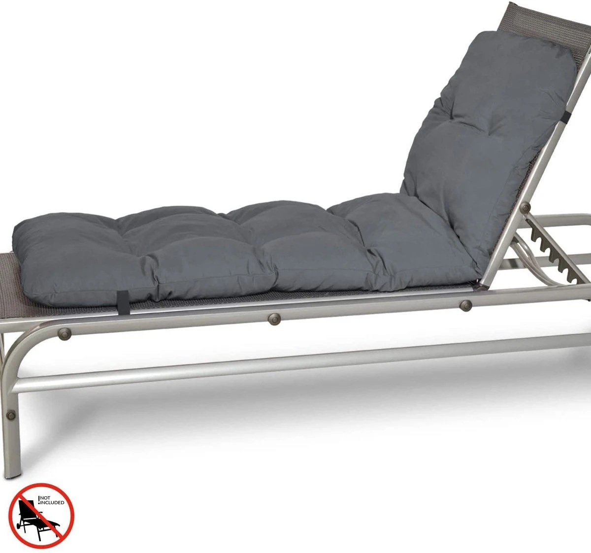 Beautissu Flair RL – Ligbedkussen Tuinkussen Ligstoel – Zonnebed Kussen Voor Tuin Meubelen 190x60x8 Cm Antraciet 4 Beautissu Flair RL – Ligbedkussen Tuinkussen Ligstoel – Zonnebed Kussen Voor Tuin Meubelen 190x60x8 Cm Antraciet - Image 4