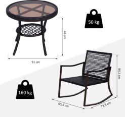 Outsunny Tuinset 7-delig Schommelstoel Set Zitgroep Met Kussens Rotan Bruin 863-030 -Tuinartikelen Winkel 1200x1127 2