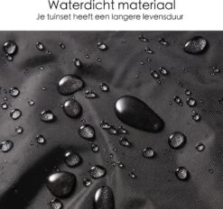 Merkloos Beschermhoes Voor Tuinmeubelen - 250x250x90cm - Zwart -Tuinartikelen Winkel 1200x1129