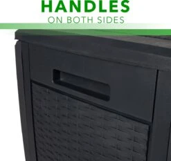 Opbergbox 310L UV-Bestendig Weerbestendig Wielen Tuinbox Rotan-look Antraciet -Tuinartikelen Winkel 1200x1131 2