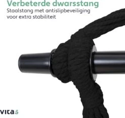 Vita5 XXL Hangstoel - Binnen&Buiten Hangnest - Incl. 2 Kussens En Boekenvak - Volwassenen&Kinderen - Hangmatstoel Tot 225kg - Zwart 17 Vita5 XXL Hangstoel - Binnen&Buiten Hangnest - Incl. 2 Kussens En Boekenvak - Volwassenen&Kinderen - Hangmatstoel Tot 225kg - Zwart -Tuinartikelen Winkel 1200x1134 1