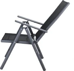 Tuinset 4 + 1 Klapstoelen Tuintafel – Aluminium 80x80cm - Grijs -Tuinartikelen Winkel 1200x1140 1