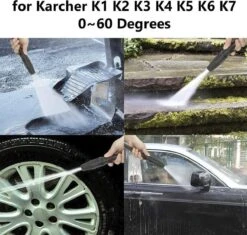 Merkloos 140 Bar Hogedrukspuitlans - Hogedrukreiniger Kärcher-opzetstuk - Verstelbare Sproeikop Voor Karcher Hogedrukreiniger - Accessoire Voor Karcher K1 K2 K3 K4 K5 K6 K7 -Tuinartikelen Winkel 1200x1140 6