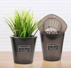 Merkloos Kruidenpot Waterreservoir Verse Kruiden Plantenpot Met Watergeefsysteem Voor Vensterbank Keuken Kruidentuin Binnen Set Van 10 Stuks Zwart -Tuinartikelen Winkel 1200x1152 9