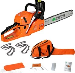 TIMBERPRO - Kettingzaag - 62 Cc - Benzine - Zwaardlengte 50 Cm - Met Transportzak - Met 2e Ketting 15 TIMBERPRO - Kettingzaag - 62 Cc - Benzine - Zwaardlengte 50 Cm - Met Transportzak - Met 2e Ketting -Tuinartikelen Winkel 1200x1164 2