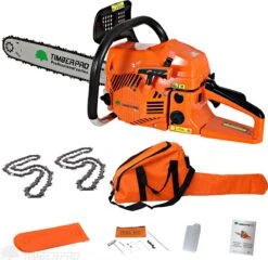 TIMBERPRO - Kettingzaag – Benzine - 62 Cc - Zwaardlengte 50 Cm - Transportzak - 2e Ketting 11 TIMBERPRO - Kettingzaag – Benzine - 62 Cc - Zwaardlengte 50 Cm - Transportzak - 2e Ketting -Tuinartikelen Winkel 1200x1165 3