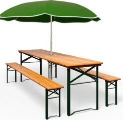 Casaria Tuinset Hout – 2 Banken 1Tafel Inklapbaar - 170x46x75cm -Tuinartikelen Winkel 1200x1170 1