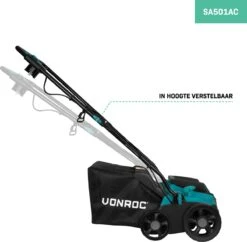 VONROC Elektrische Verticuteermachine - Gazonbeluchter – 1300W – Maaibreedte 320 Mm – 4 Dieptestanden (12/9/6/3 Mm) – Incl. 35L. Opvangbak -Tuinartikelen Winkel 1200x1174 3
