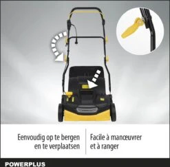 Powerplus POWXG7516 Elektrische Verticuteermachine - Mos Verwijderaar - 1800W - 360mm Maaibreedte- 45L Opvangbak - Incl. Gazonbeluchter/grasbeluchter -Tuinartikelen Winkel 1200x1179 7