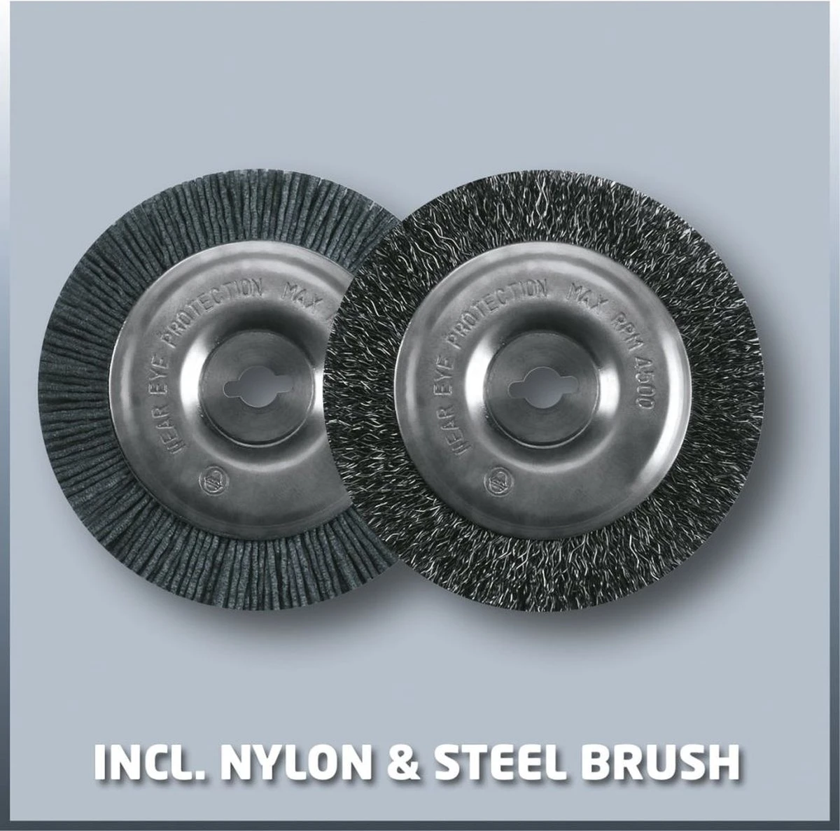 Einhell Accu Voegenreiniger GE-CC 18 Li-Solo Power X-Change (Li-Ion - 18 V - 1200 T/min - Borsteldiameter 10 Cm - Incl. Staal- En Nylonborstel - Zonder Accu En Lader) 15 Einhell Accu Voegenreiniger GE-CC 18 Li-Solo Power X-Change (Li-Ion - 18 V - 1200 T/min - Borsteldiameter 10 Cm - Incl. Staal- En Nylonborstel - Zonder Accu En Lader) - Image 15