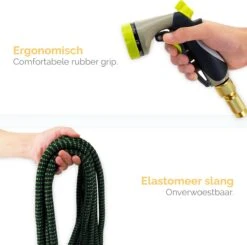 Goliving Tuinslang Flexibel - 30 Meter - Uitrekbare Tuinslang Sproeier - Tuinsproeier - Zwart - Acht Standen - Met Opbergtas -Tuinartikelen Winkel 1200x1190 4