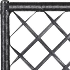 Casaria Polyrattan Plantenbak - Met Klimoprek - 3 Bakken Zwart -Tuinartikelen Winkel 1200x1190 5